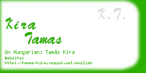 kira tamas business card